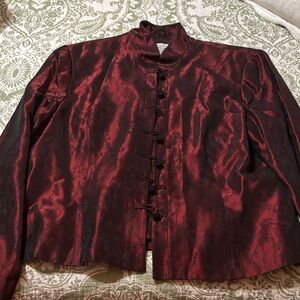 Jones New York Deep Red Women's Blazer